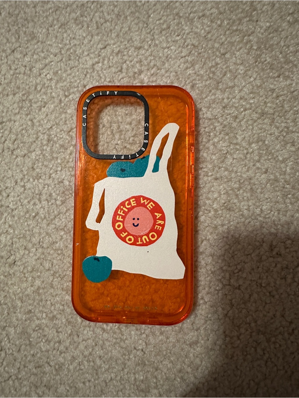 Casetify Orange Clear iPhone 14 Pro Case